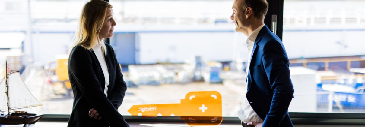 De Unlocking Success sleutel op locatie bij A. Nobel & Zn.